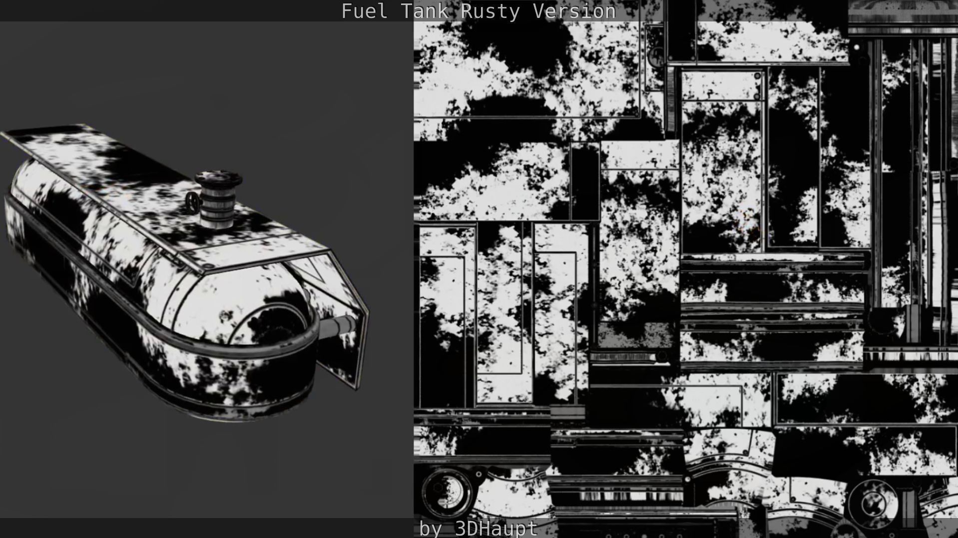 Fuel Tank Rusty Version Low-poly 3D model_47
