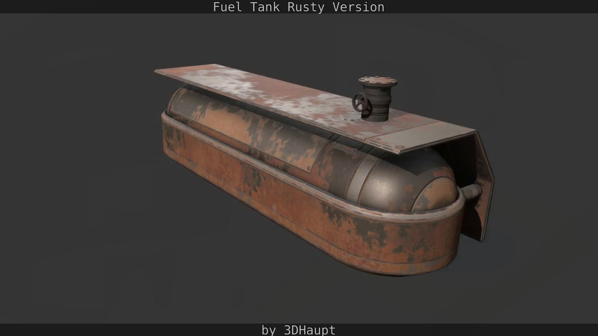 Fuel Tank Rusty Version Low-poly 3D model_56