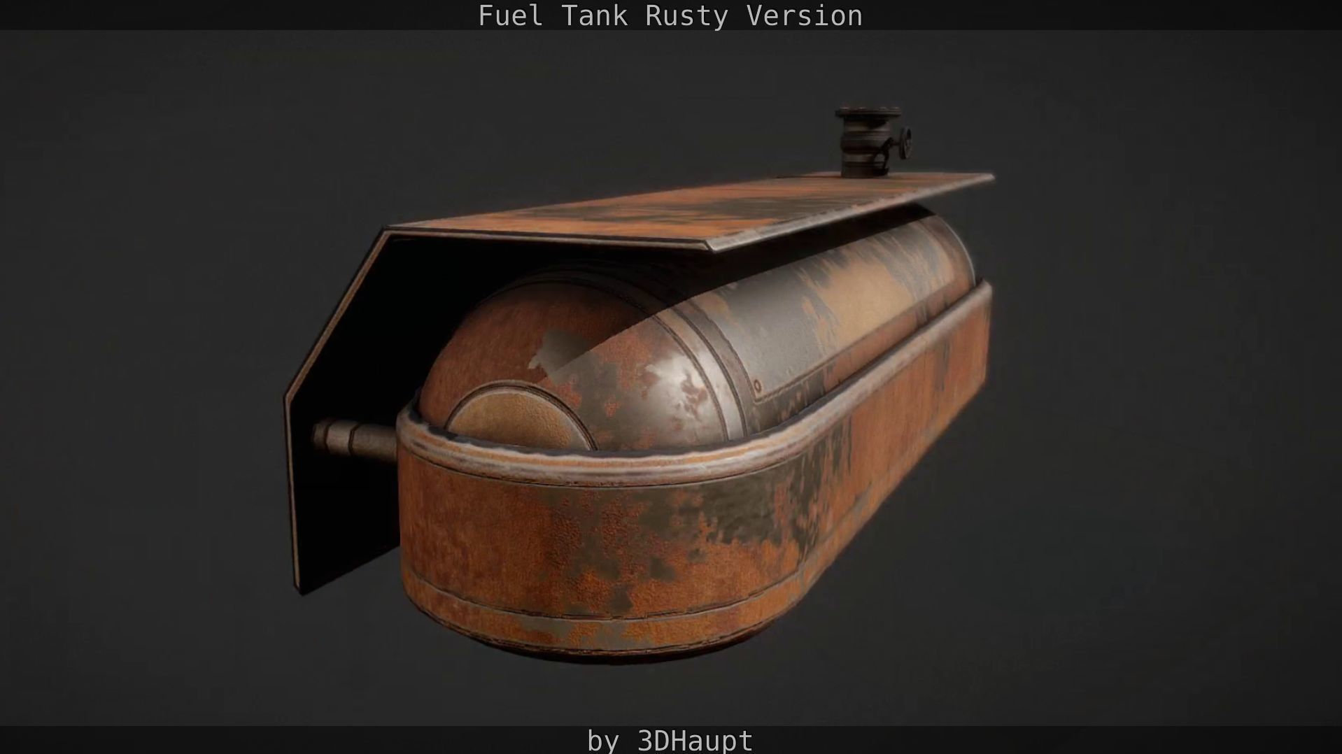 Fuel Tank Rusty Version Low-poly 3D model_24