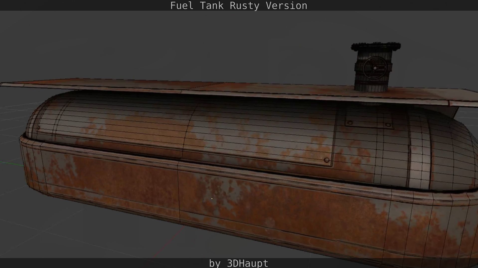 Fuel Tank Rusty Version Low-poly 3D model_72