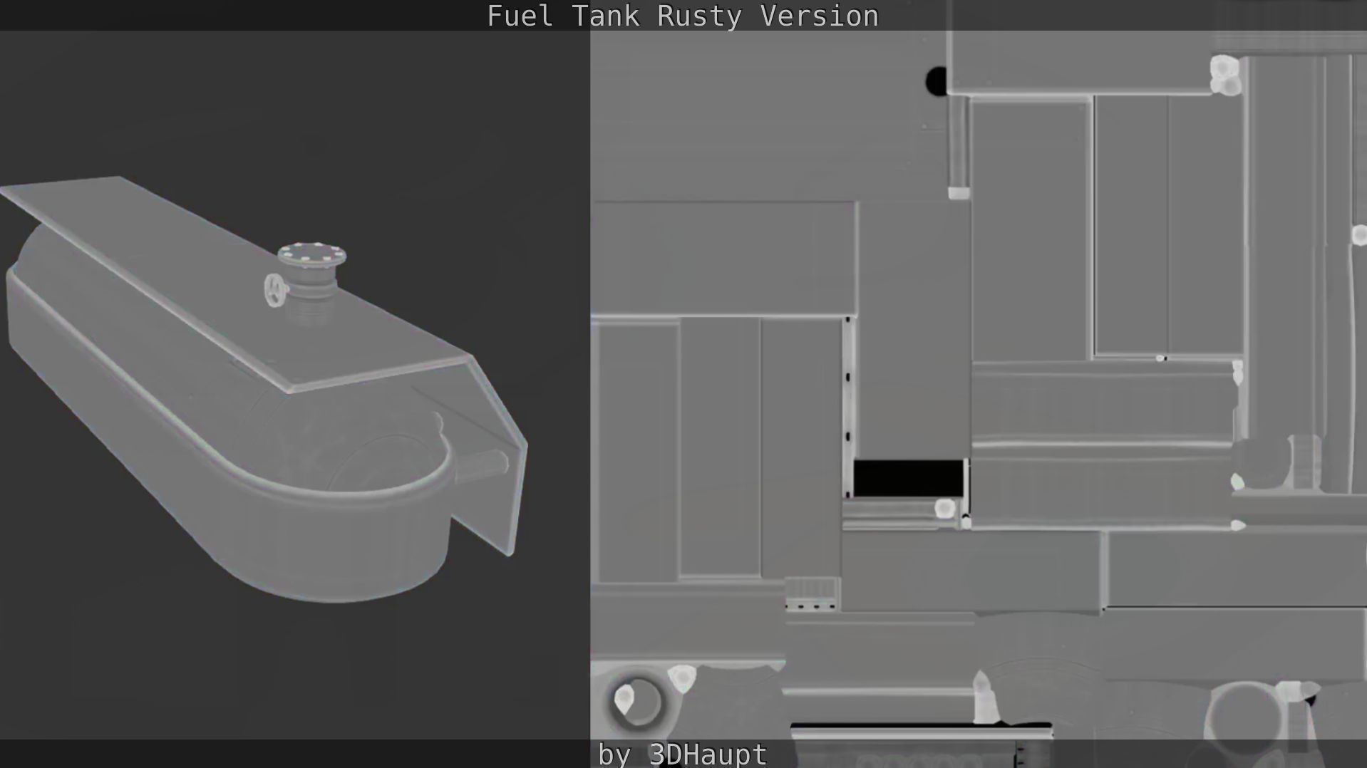 Fuel Tank Rusty Version Low-poly 3D model_51
