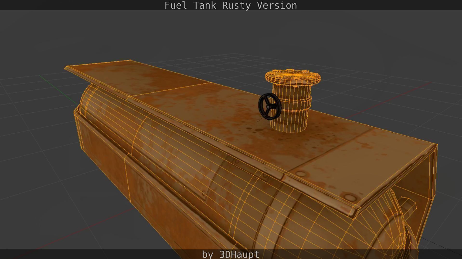 Fuel Tank Rusty Version Low-poly 3D model_74