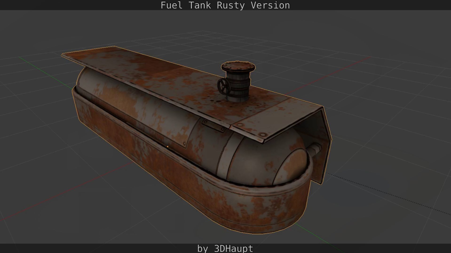 Fuel Tank Rusty Version Low-poly 3D model_64