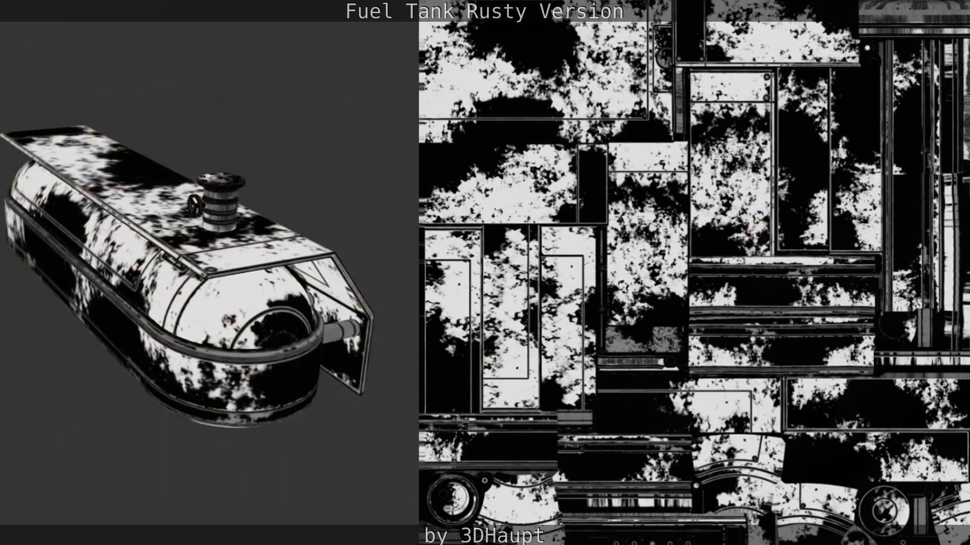 Fuel Tank Rusty Version Low-poly 3D model_46