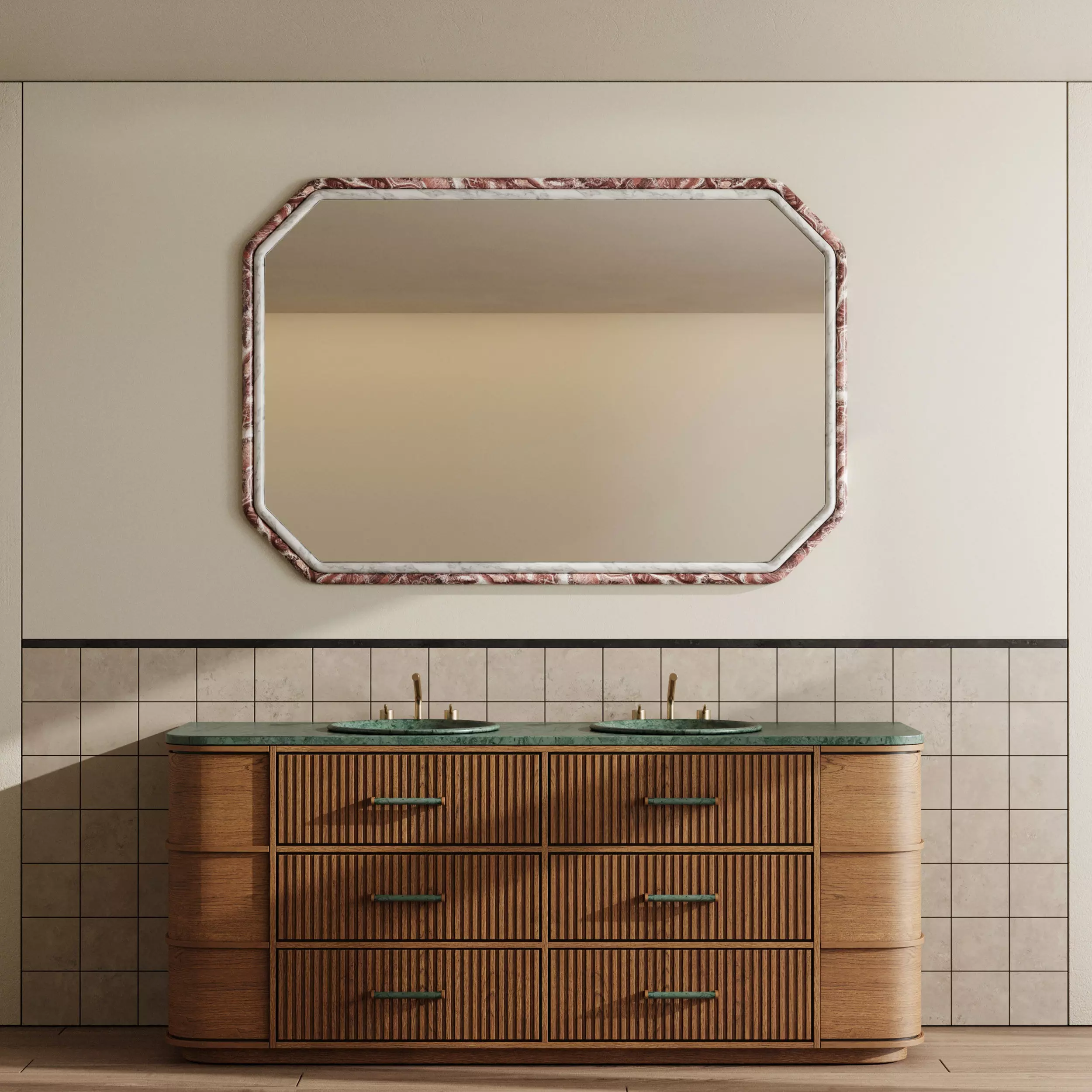 Bathroom furniture by Fauset bathroom 208 Low-poly 3D model