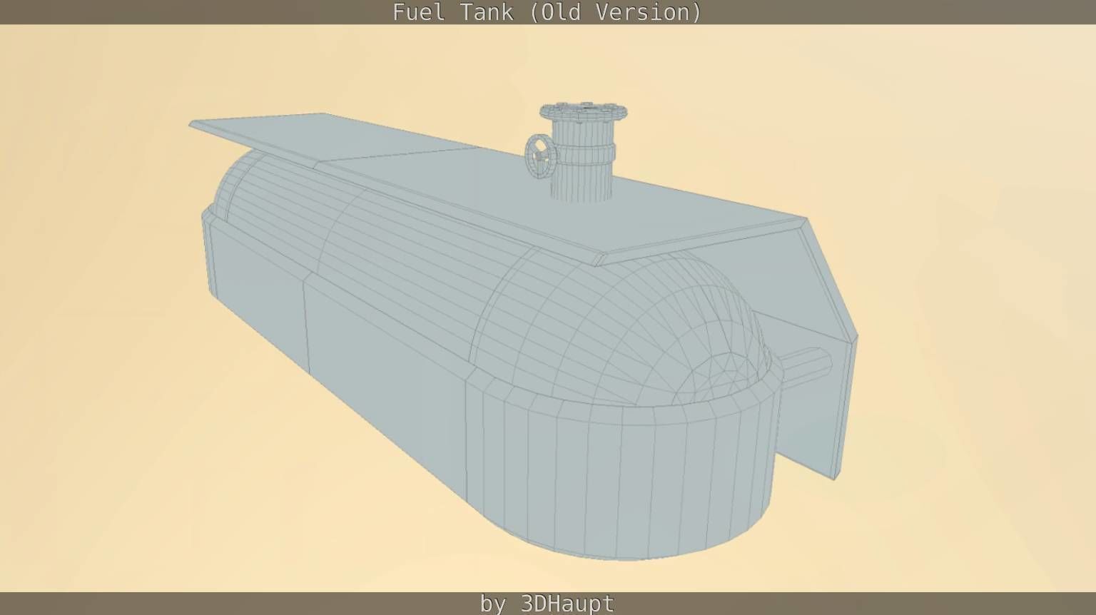 Fuel Tank Old Version Low-poly 3D model_93