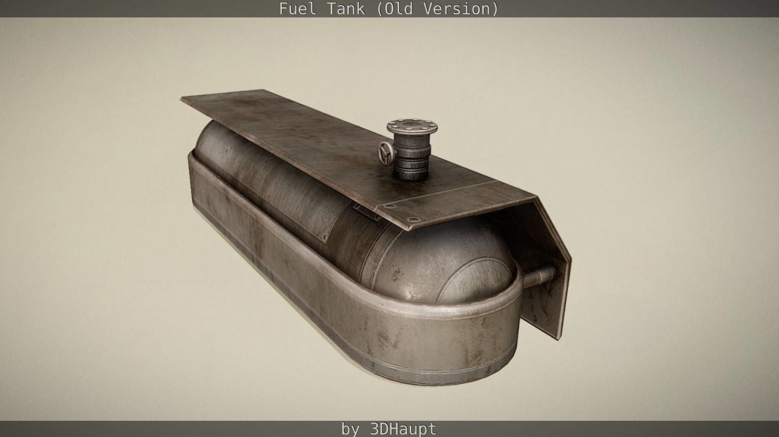 Fuel Tank Old Version Low-poly 3D model_31
