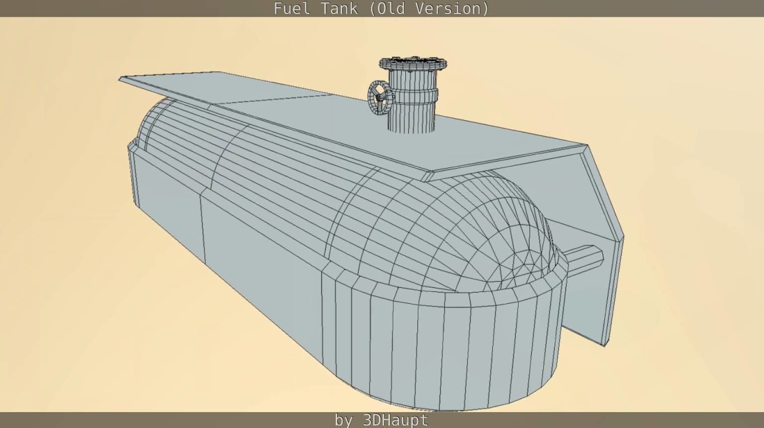 Fuel Tank Old Version Low-poly 3D model_79