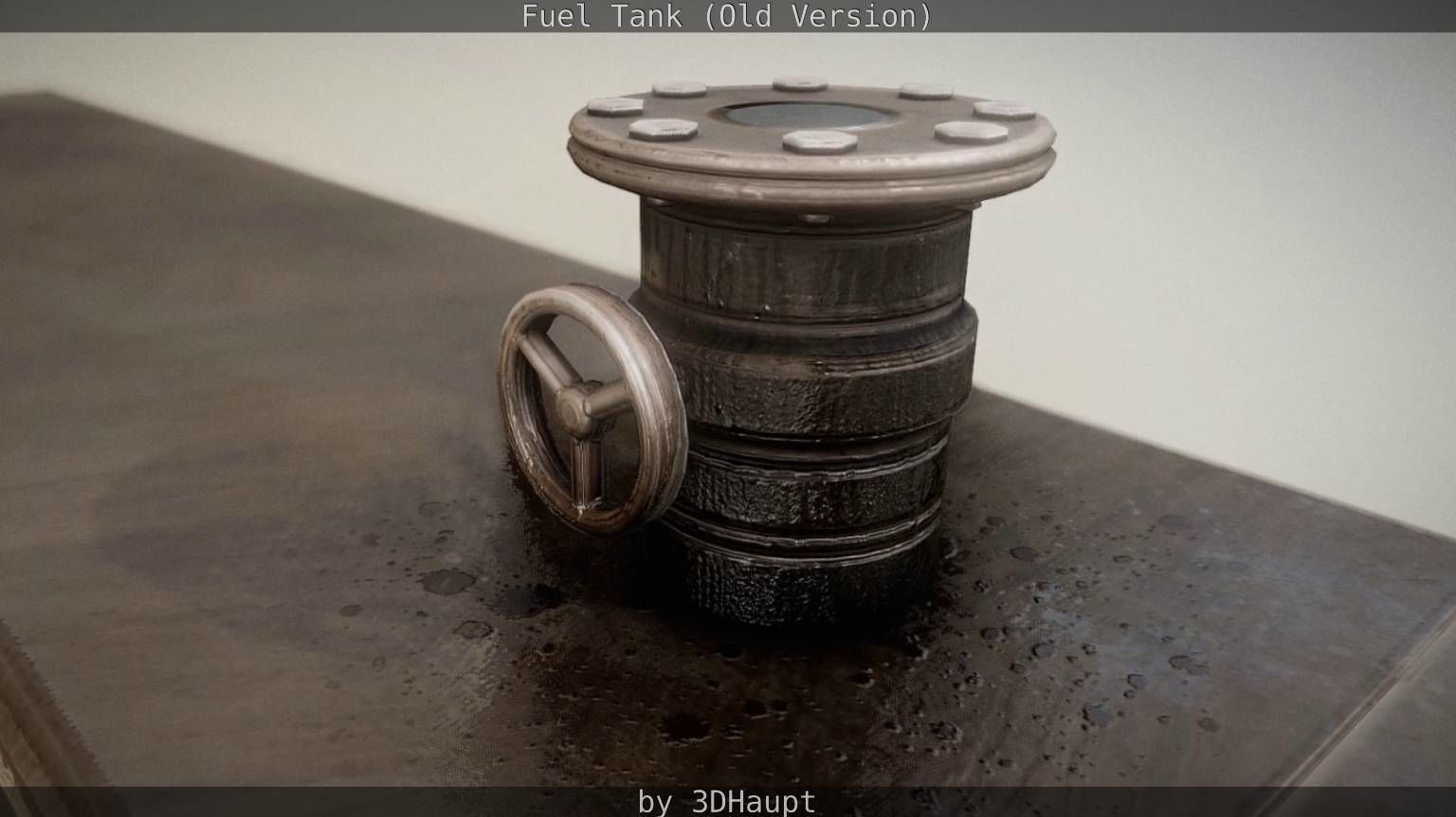 Fuel Tank Old Version Low-poly 3D model_18