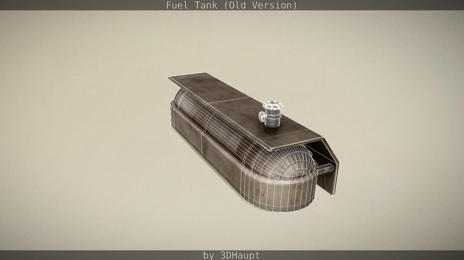 Fuel Tank Old Version Low-poly 3D model_49