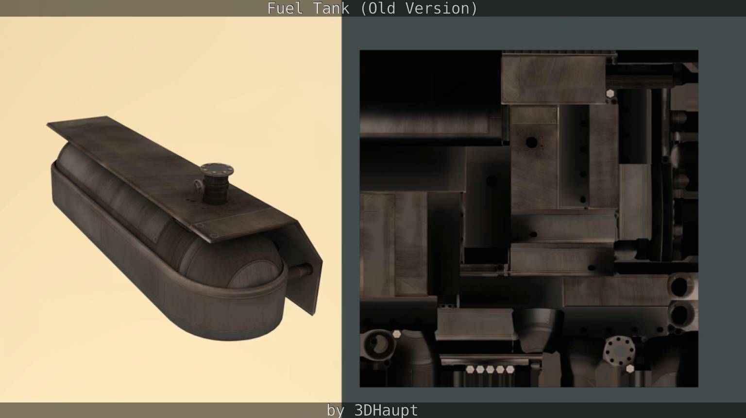 Fuel Tank Old Version Low-poly 3D model_41