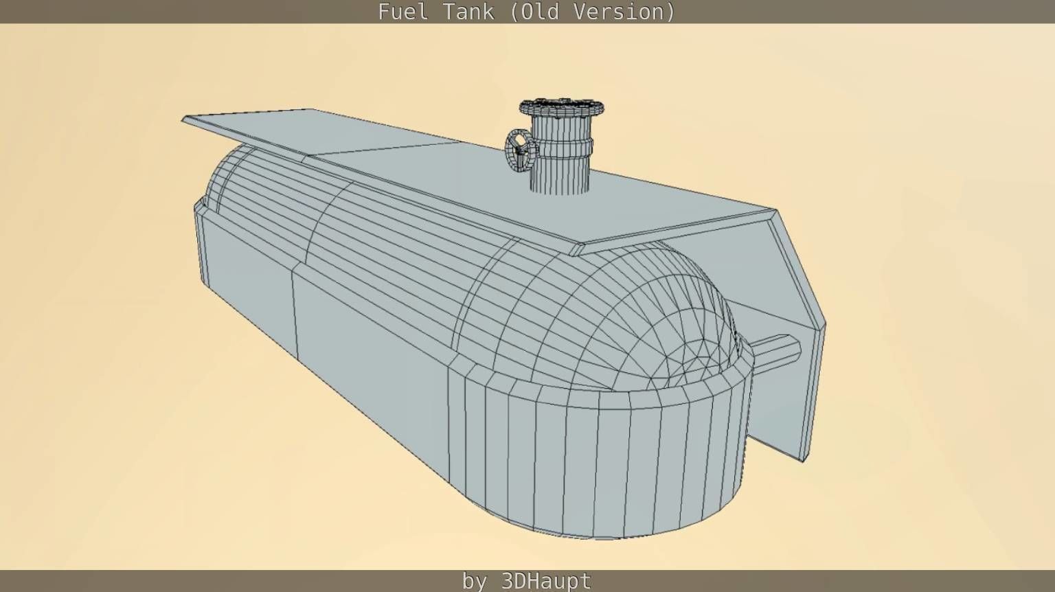 Fuel Tank Old Version Low-poly 3D model_83