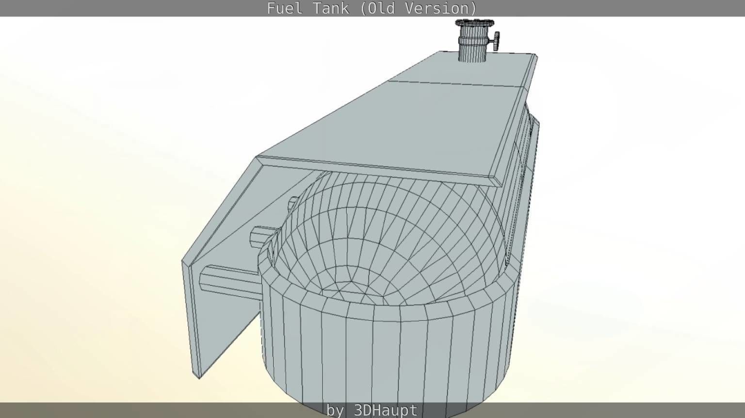 Fuel Tank Old Version Low-poly 3D model_69