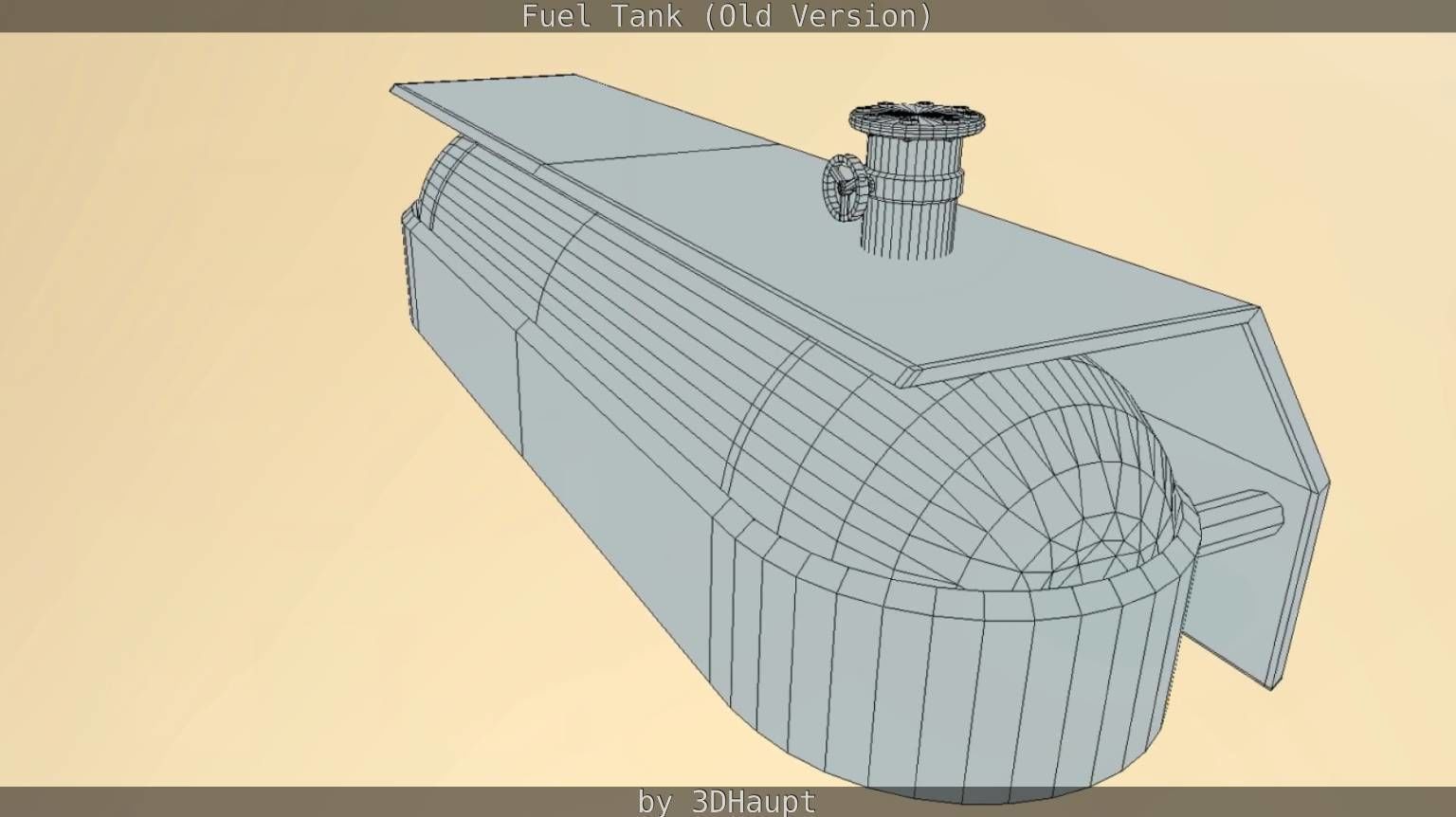 Fuel Tank Old Version Low-poly 3D model_56