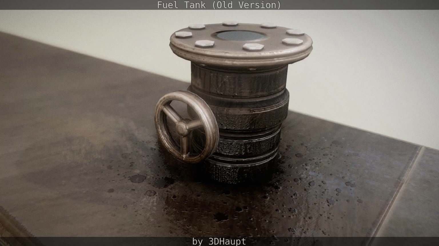 Fuel Tank Old Version Low-poly 3D model_17