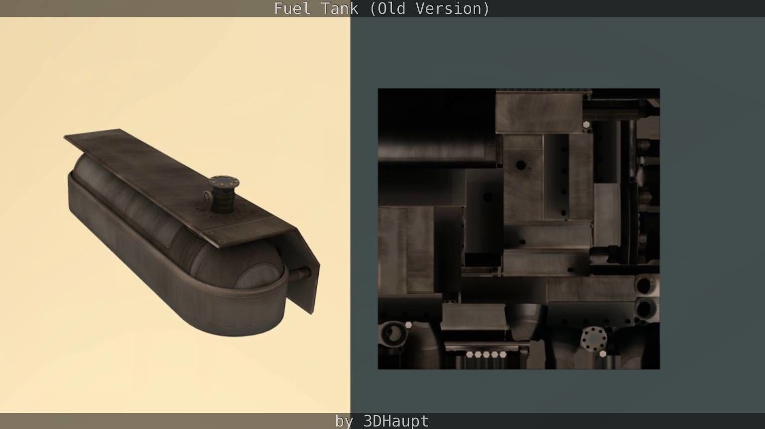 Fuel Tank Old Version Low-poly 3D model_32