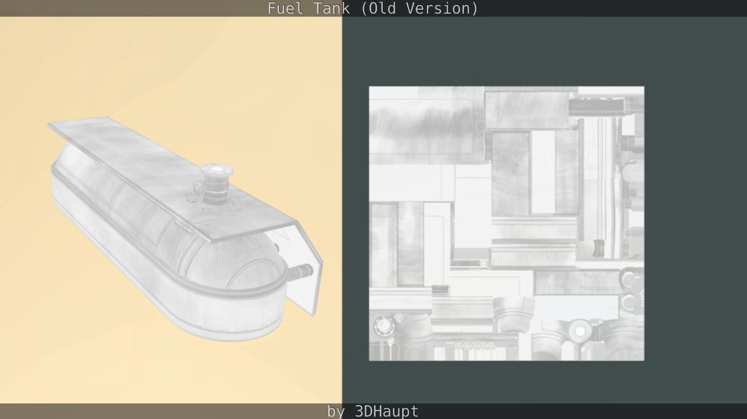 Fuel Tank Old Version Low-poly 3D model_34
