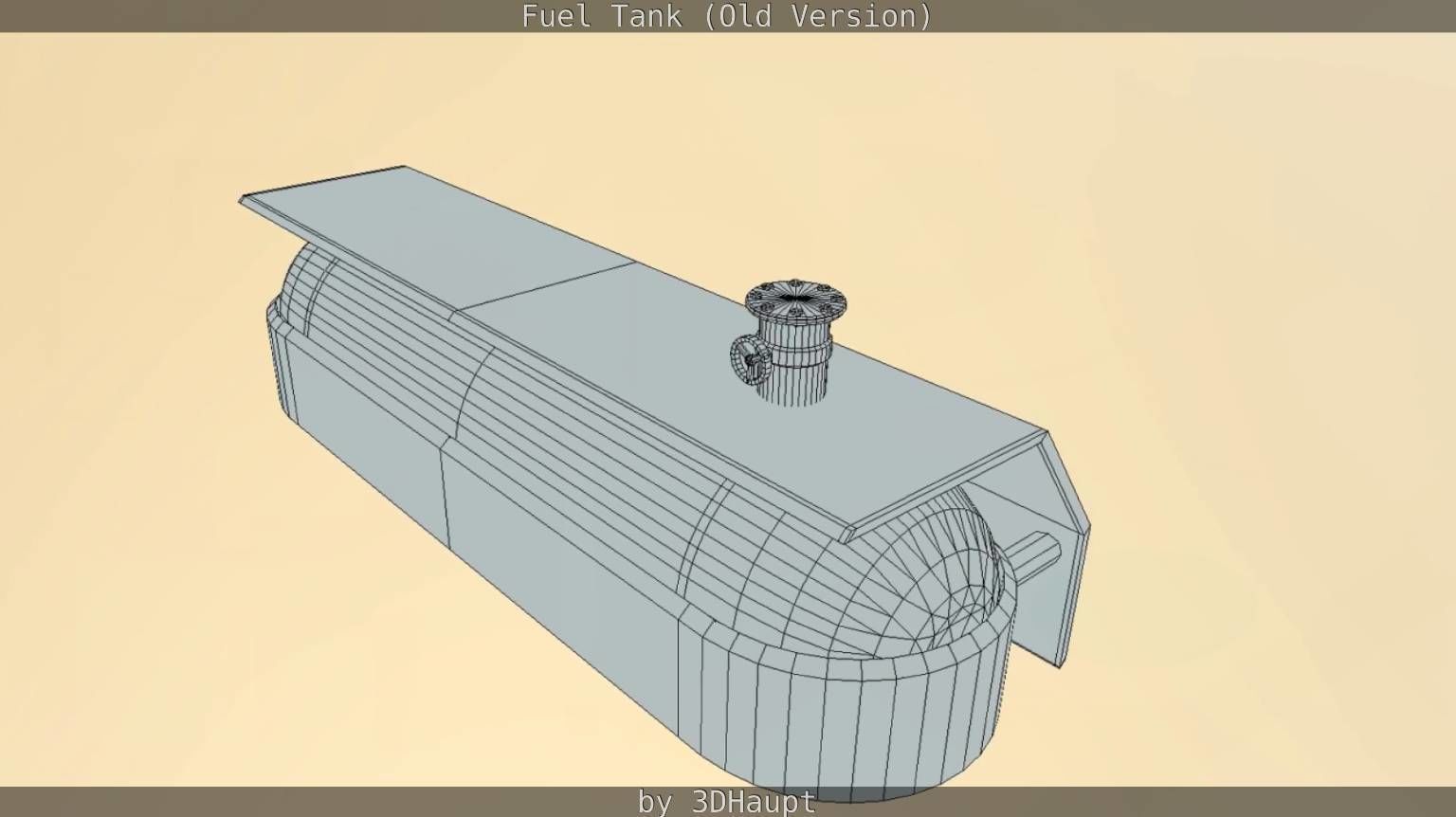 Fuel Tank Old Version Low-poly 3D model_71