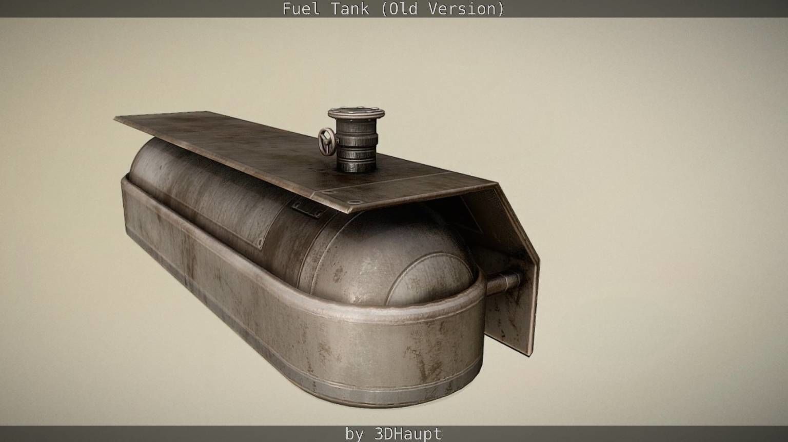 Fuel Tank Old Version Low-poly 3D model_42