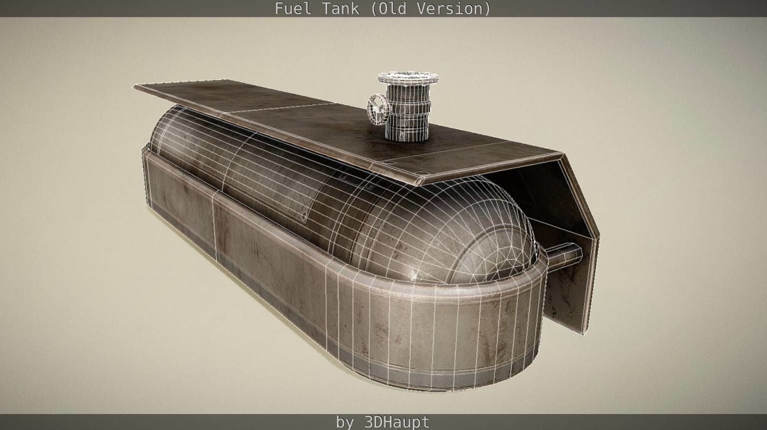 Fuel Tank Old Version Low-poly 3D model_96