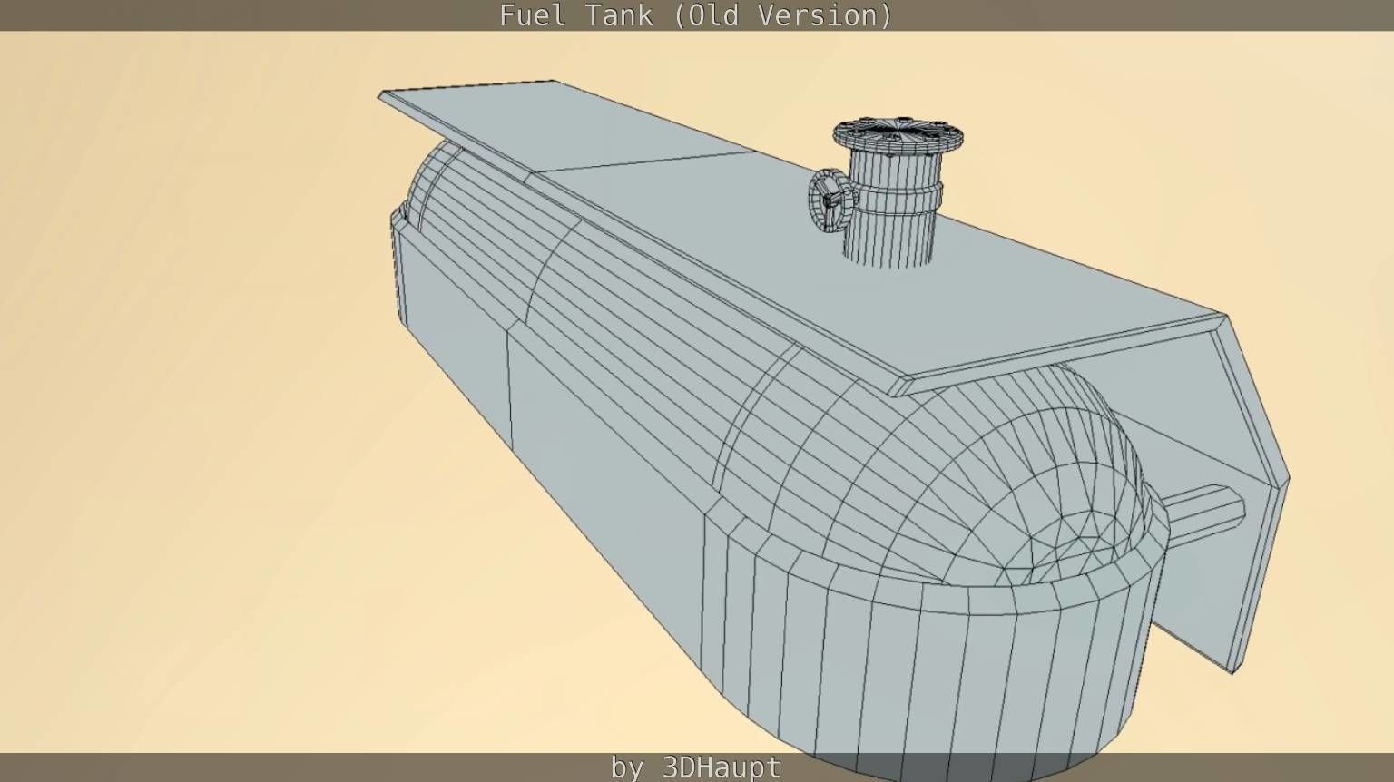 Fuel Tank Old Version Low-poly 3D model_57