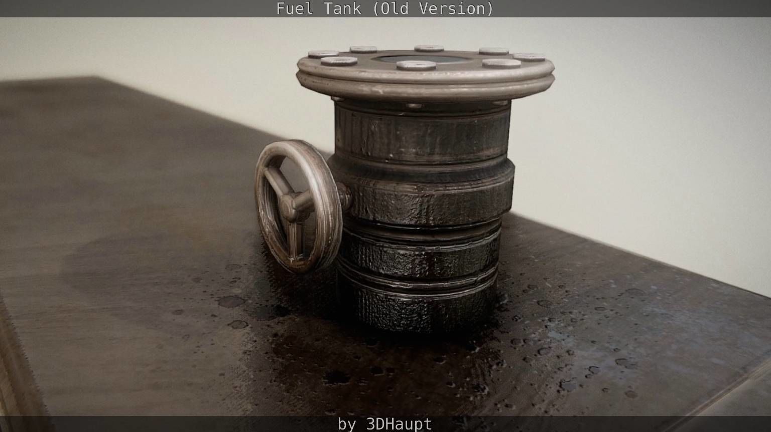 Fuel Tank Old Version Low-poly 3D model_19