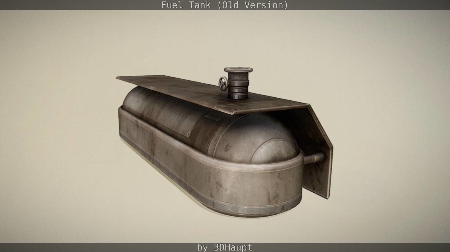 Fuel Tank Old Version Low-poly 3D model_30