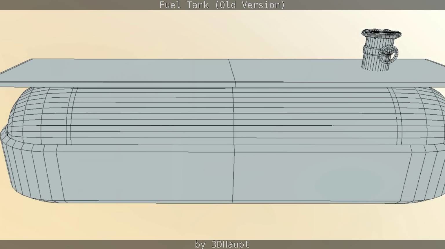 Fuel Tank Old Version Low-poly 3D model_75