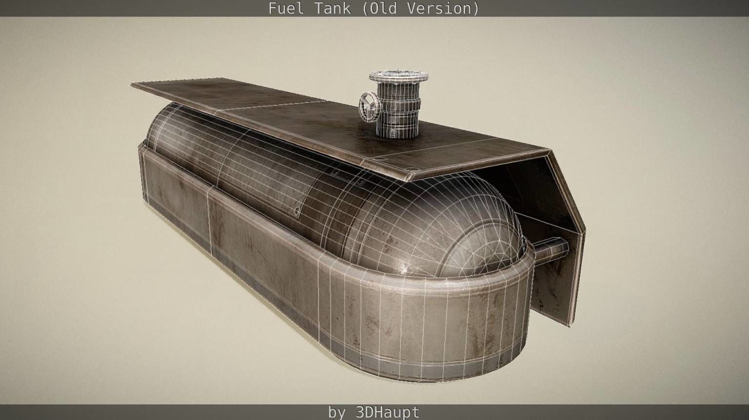 Fuel Tank Old Version Low-poly 3D model_104