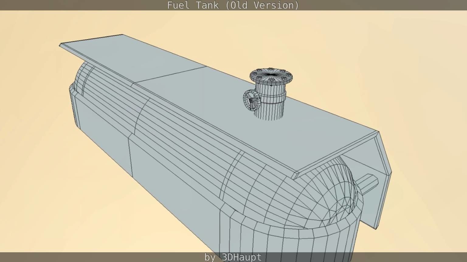 Fuel Tank Old Version Low-poly 3D model_78