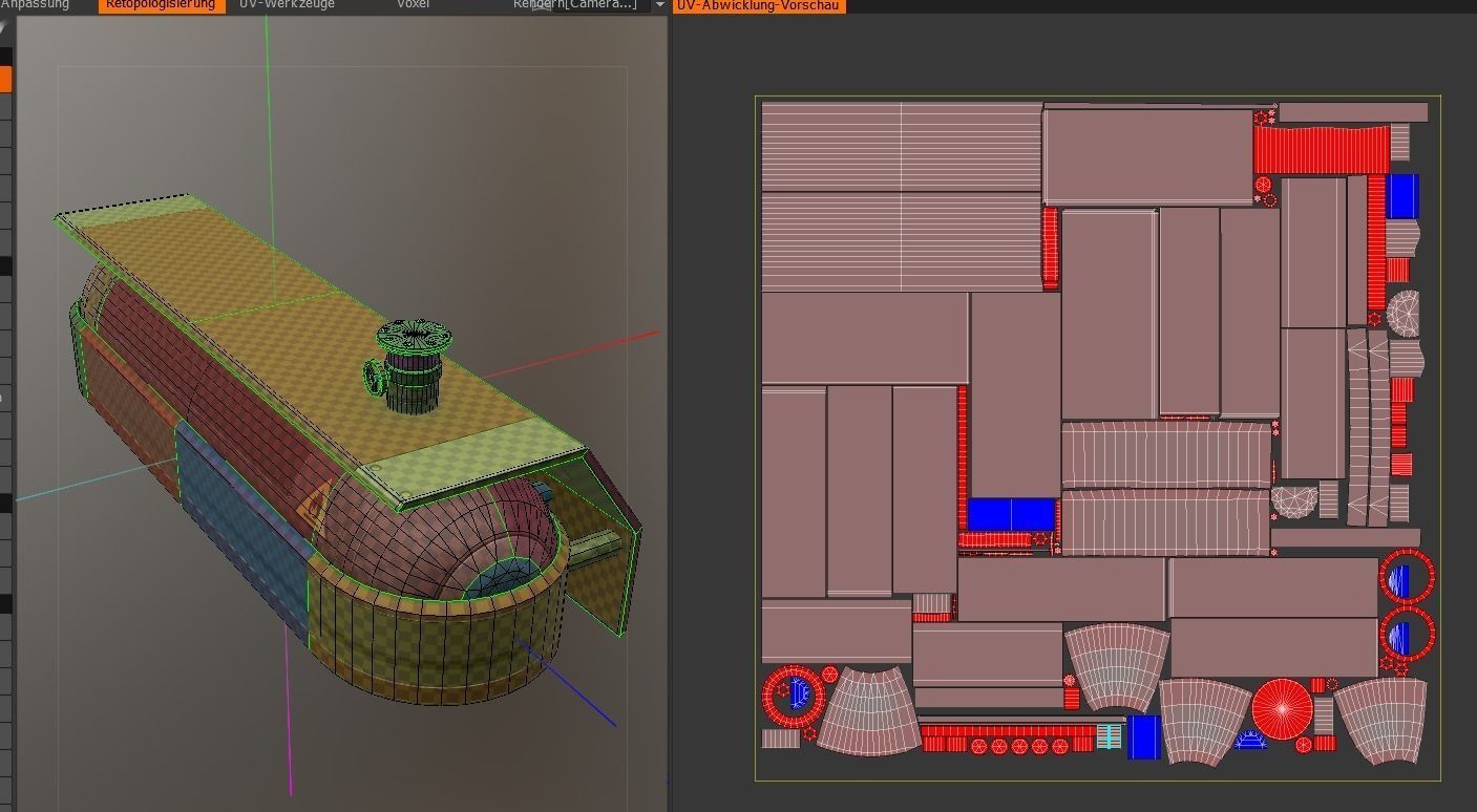 Fuel Tank Old Version Low-poly 3D model_4