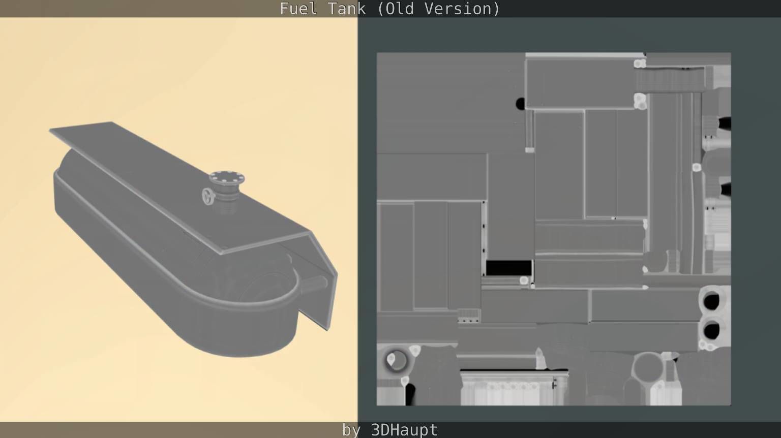 Fuel Tank Old Version Low-poly 3D model_37