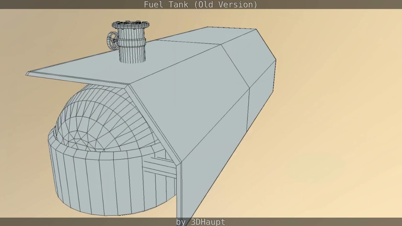 Fuel Tank Old Version Low-poly 3D model_61