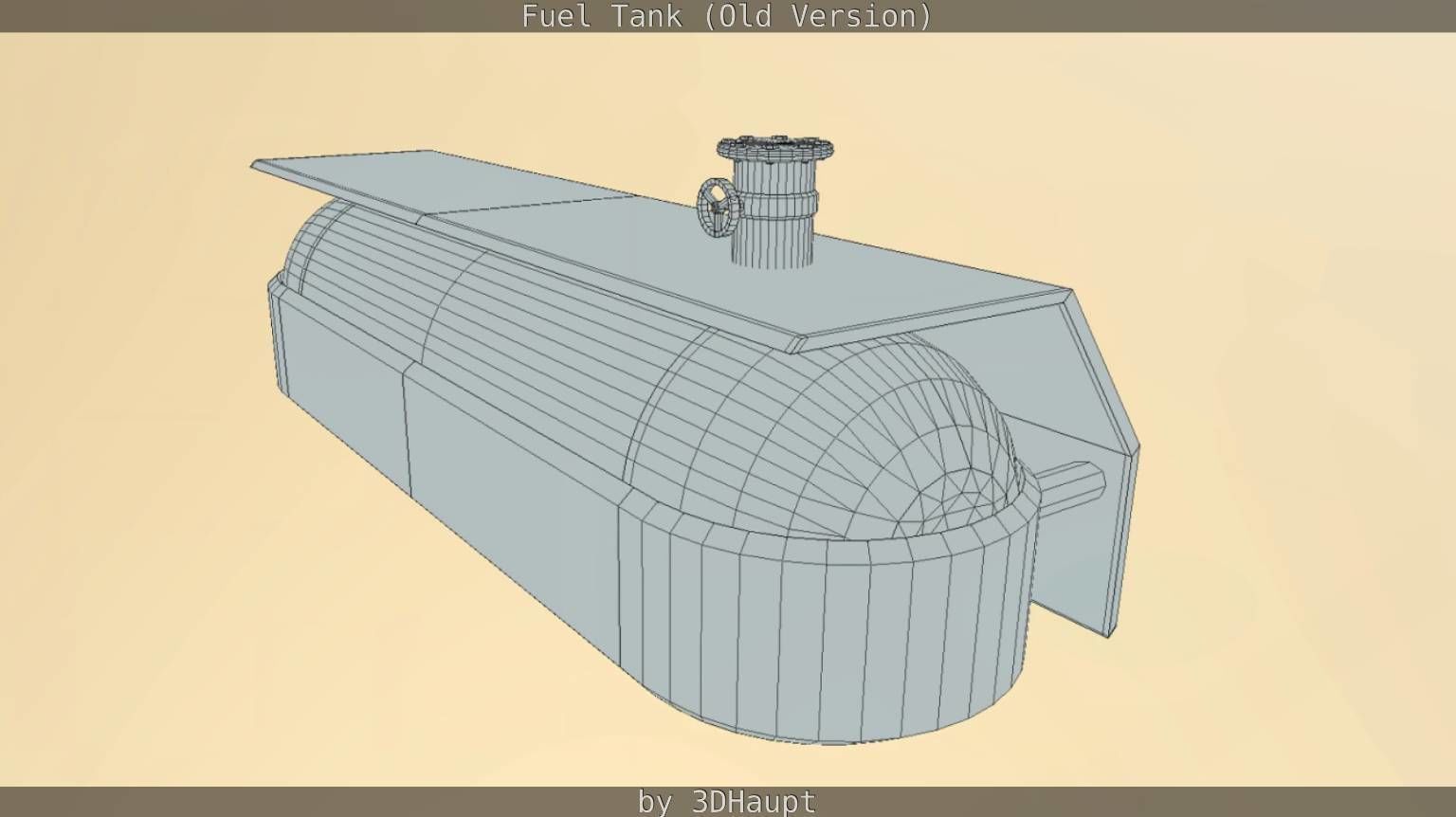 Fuel Tank Old Version Low-poly 3D model_90