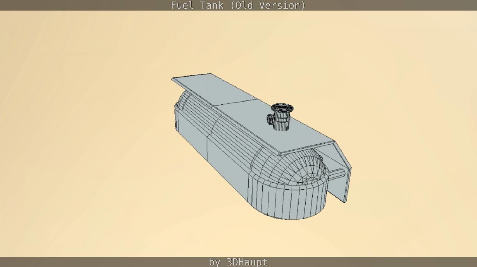 Fuel Tank Old Version Low-poly 3D model_51