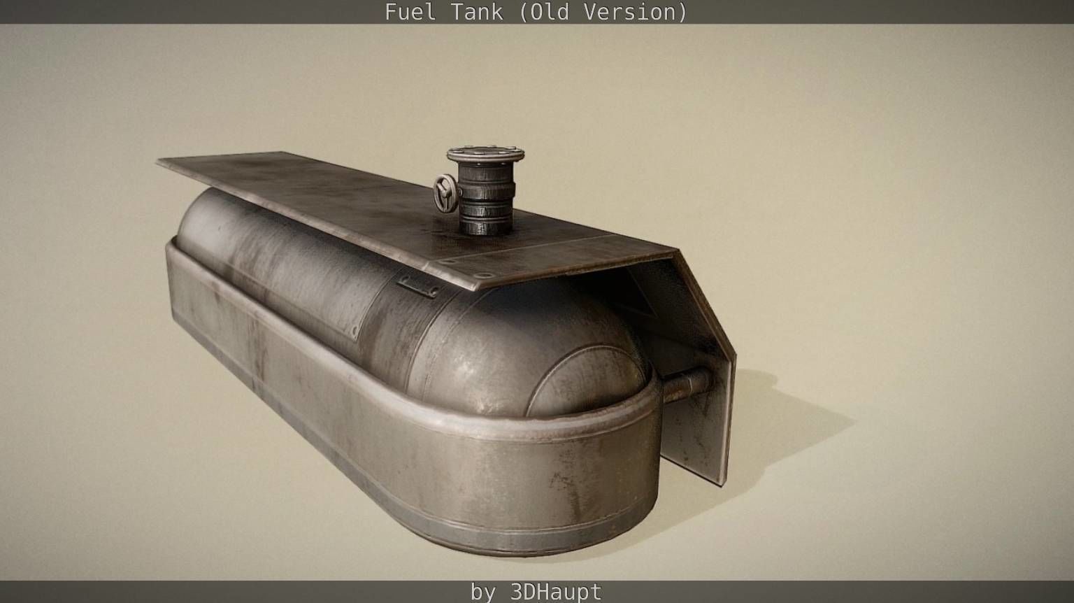 Fuel Tank Old Version Low-poly 3D model_24