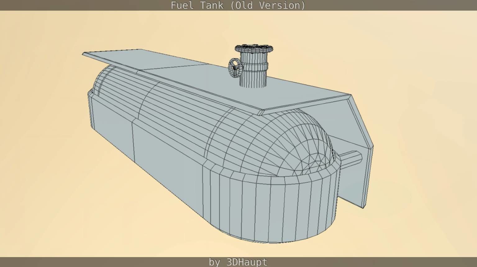 Fuel Tank Old Version Low-poly 3D model_88