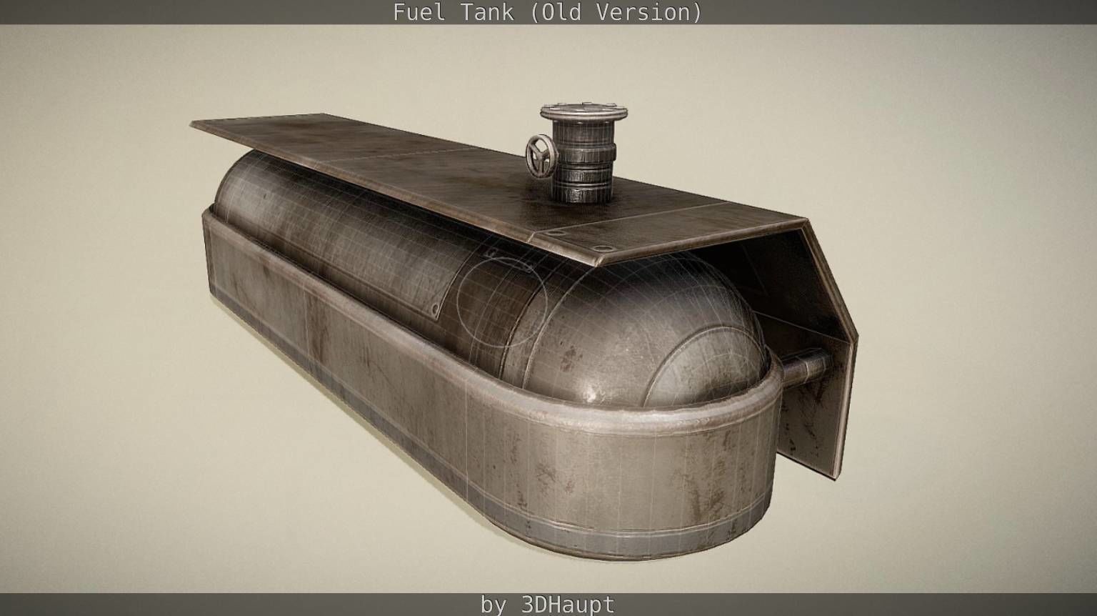 Fuel Tank Old Version Low-poly 3D model_92