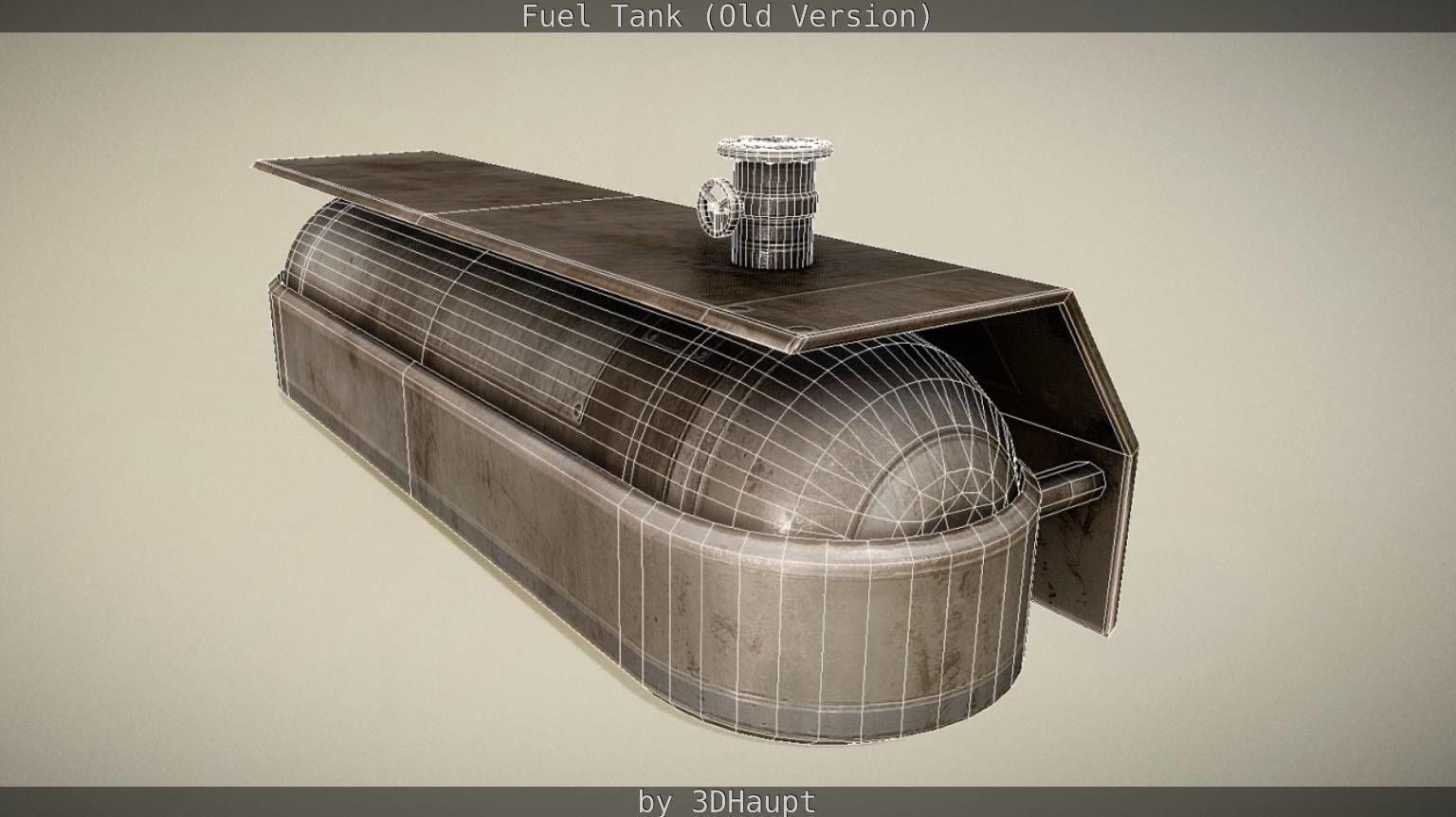 Fuel Tank Old Version Low-poly 3D model_103