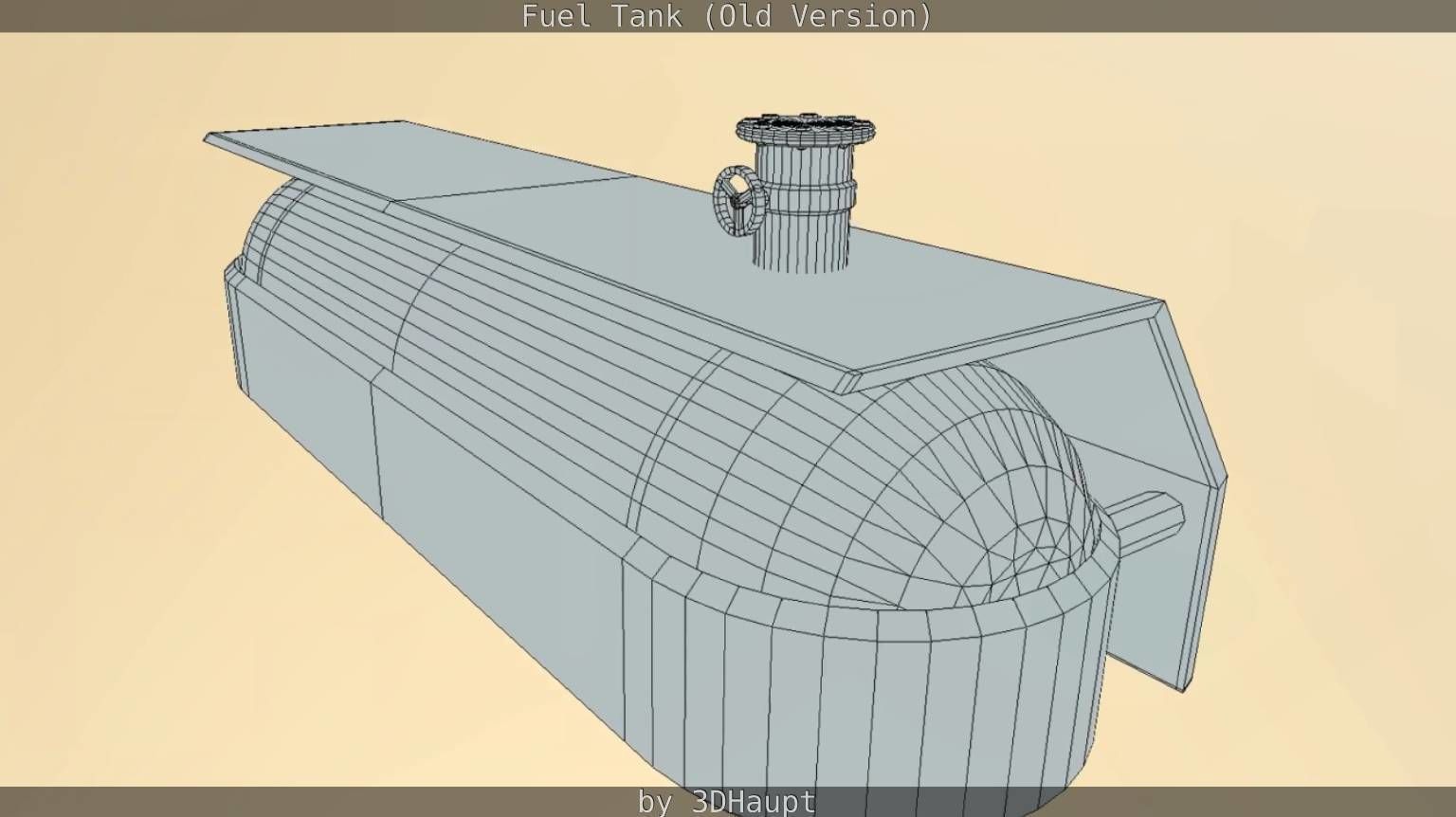 Fuel Tank Old Version Low-poly 3D model_77