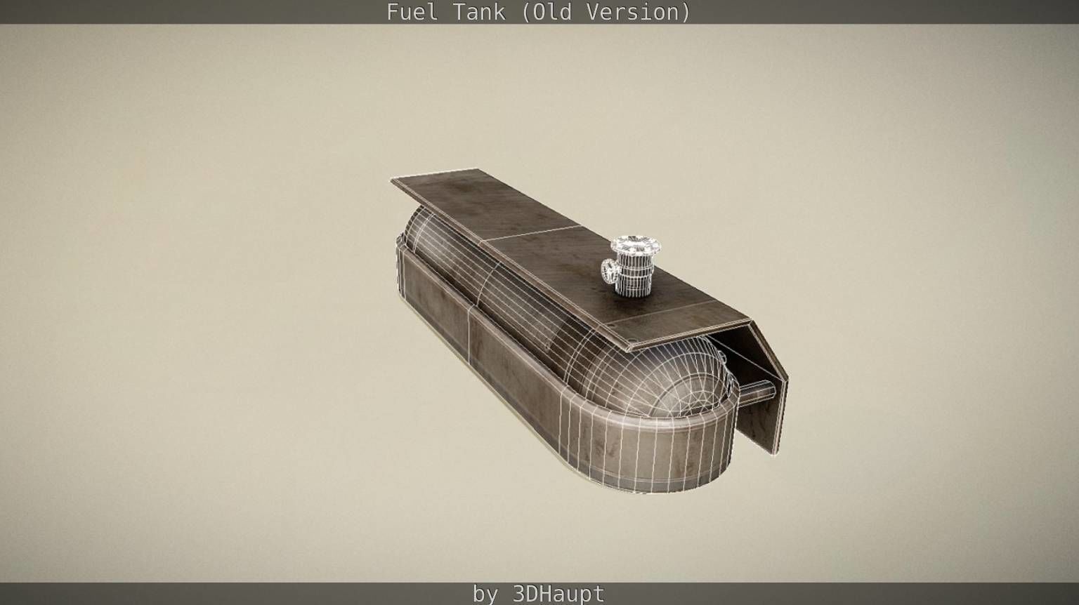 Fuel Tank Old Version Low-poly 3D model_50
