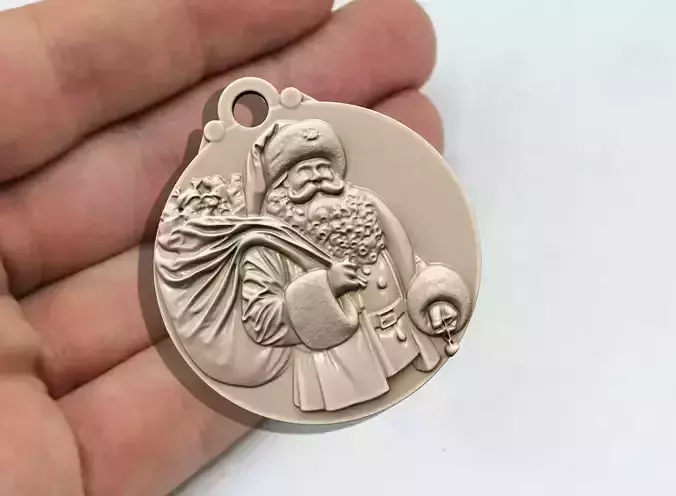 PAPA NOEL PENDANT 3D print model