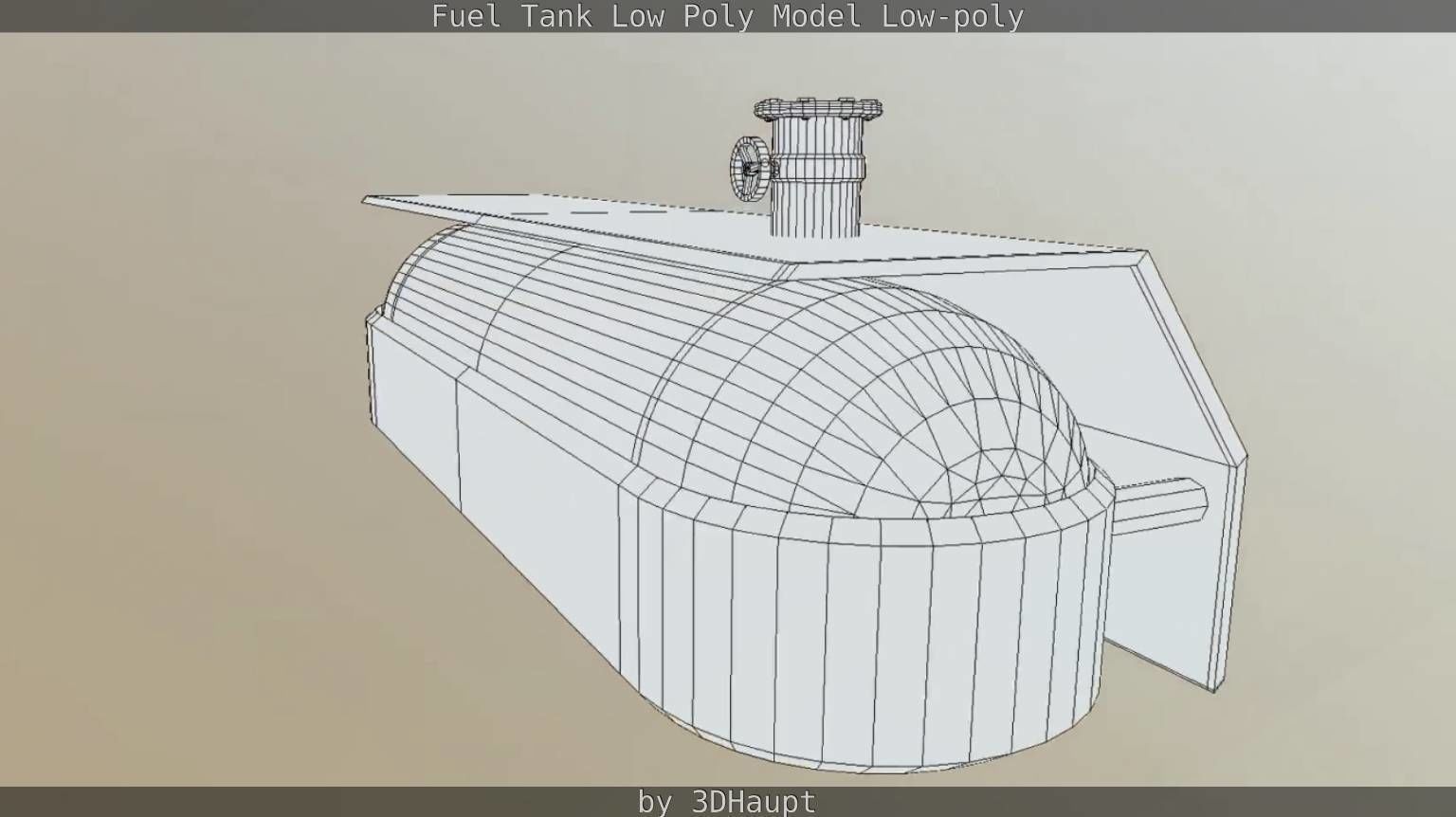 Fuel Tank Low Poly Model Low-poly 3D model_26