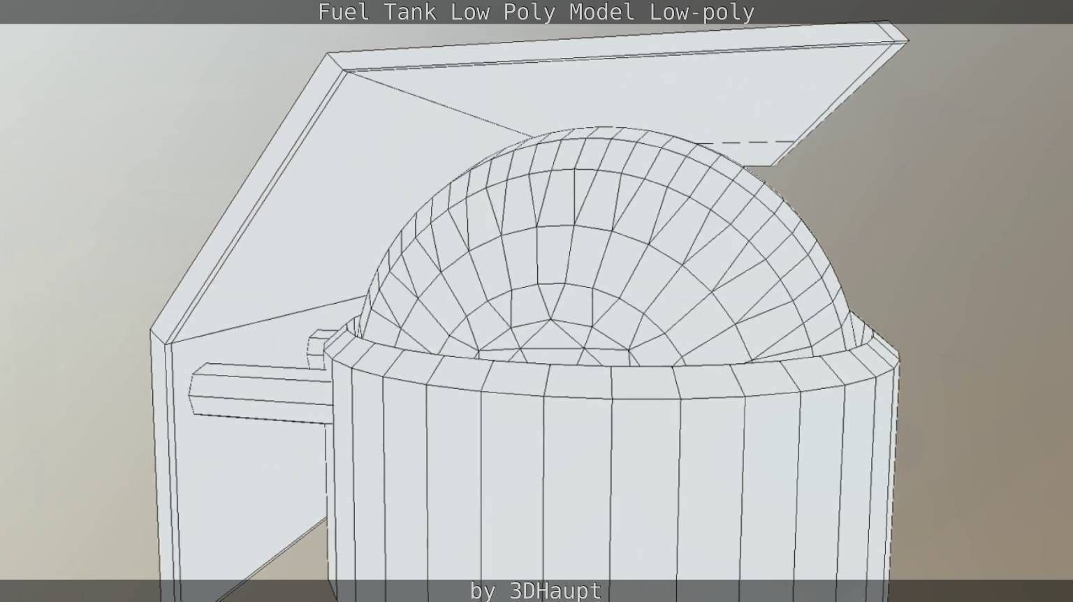 Fuel Tank Low Poly Model Low-poly 3D model_13