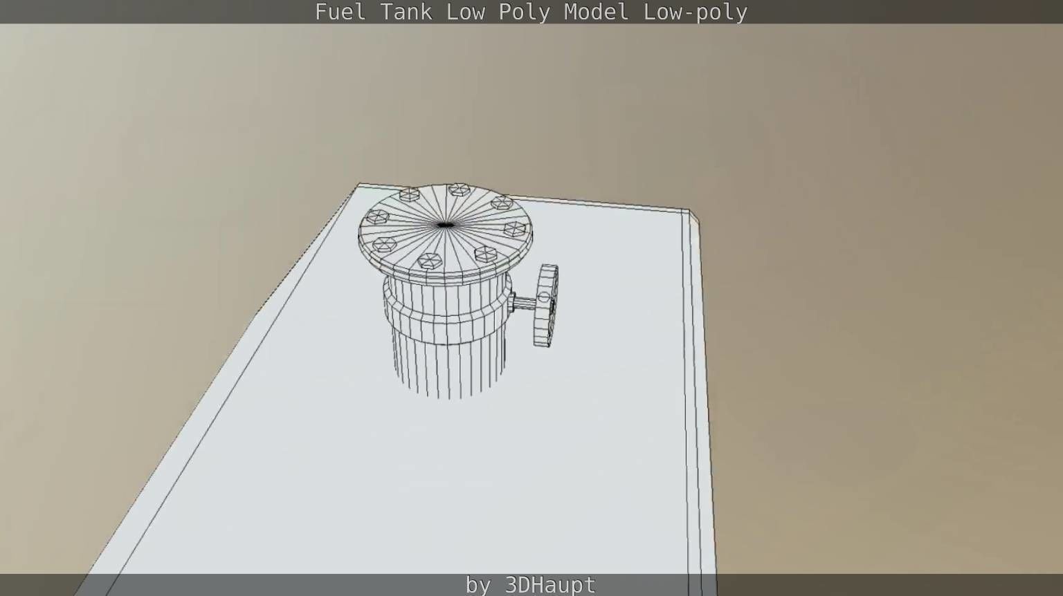 Fuel Tank Low Poly Model Low-poly 3D model_44