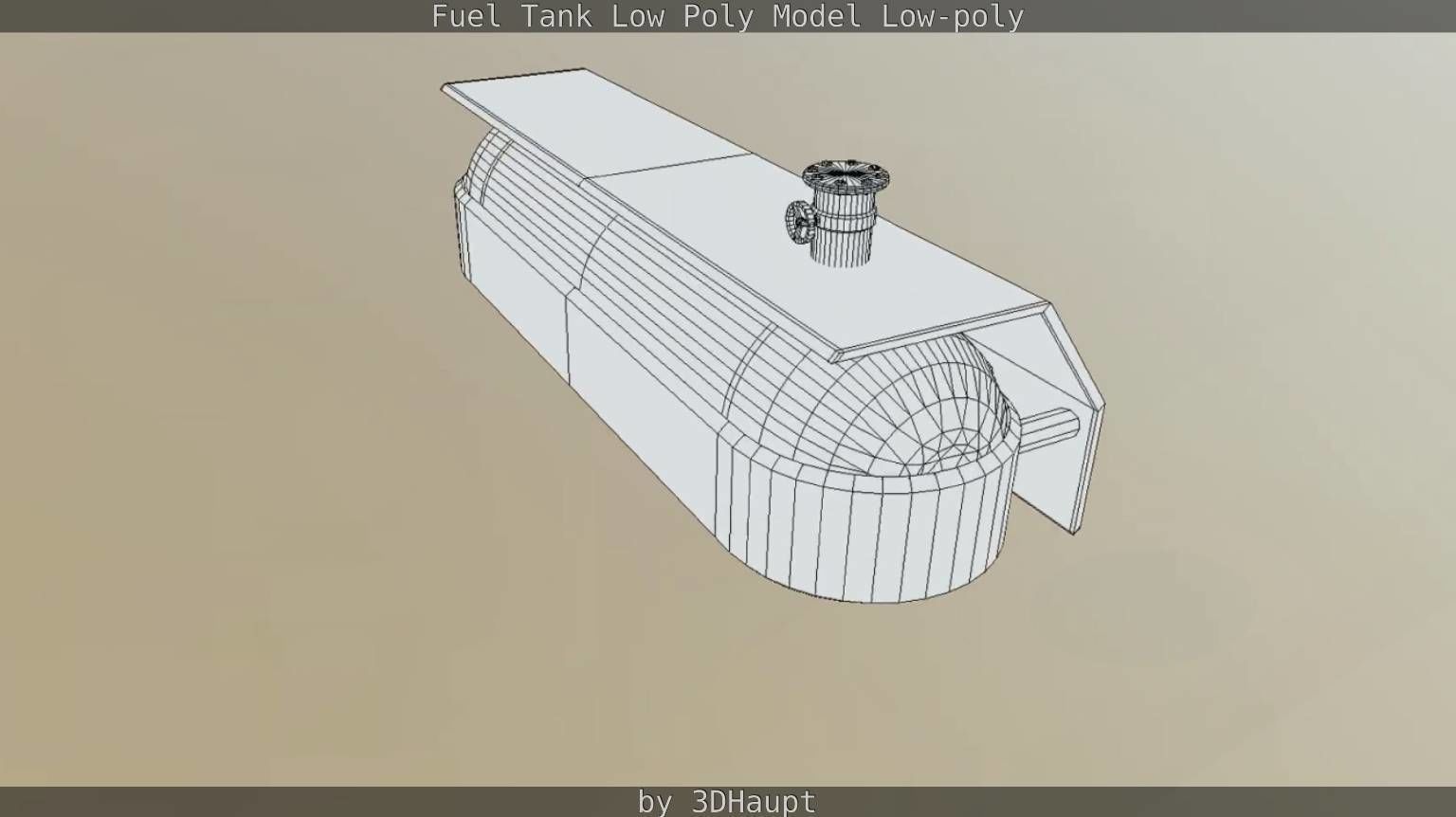 Fuel Tank Low Poly Model Low-poly 3D model_59