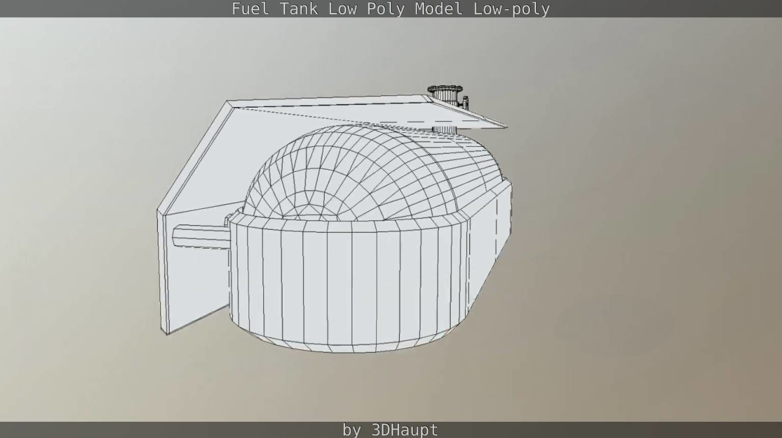 Fuel Tank Low Poly Model Low-poly 3D model_11
