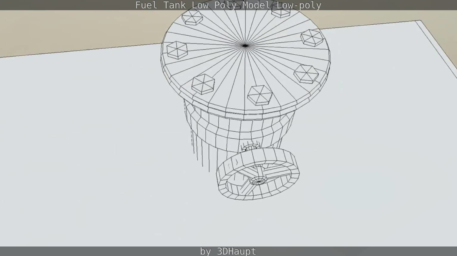 Fuel Tank Low Poly Model Low-poly 3D model_35