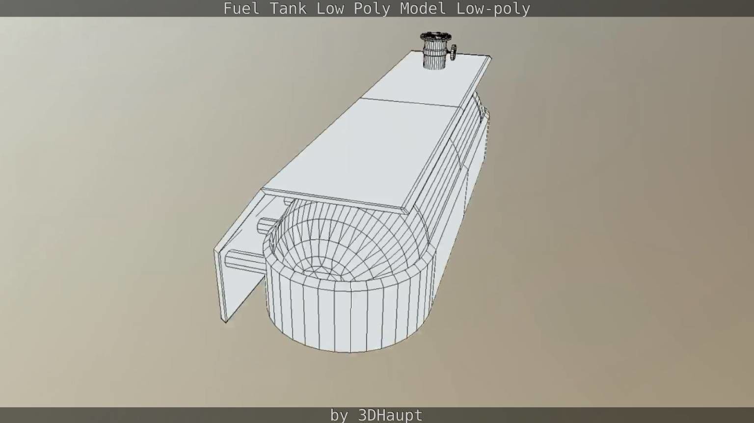 Fuel Tank Low Poly Model Low-poly 3D model_55