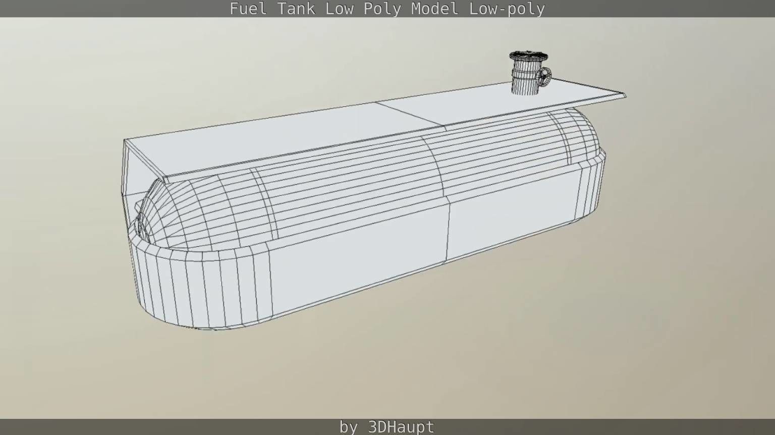 Fuel Tank Low Poly Model Low-poly 3D model_54
